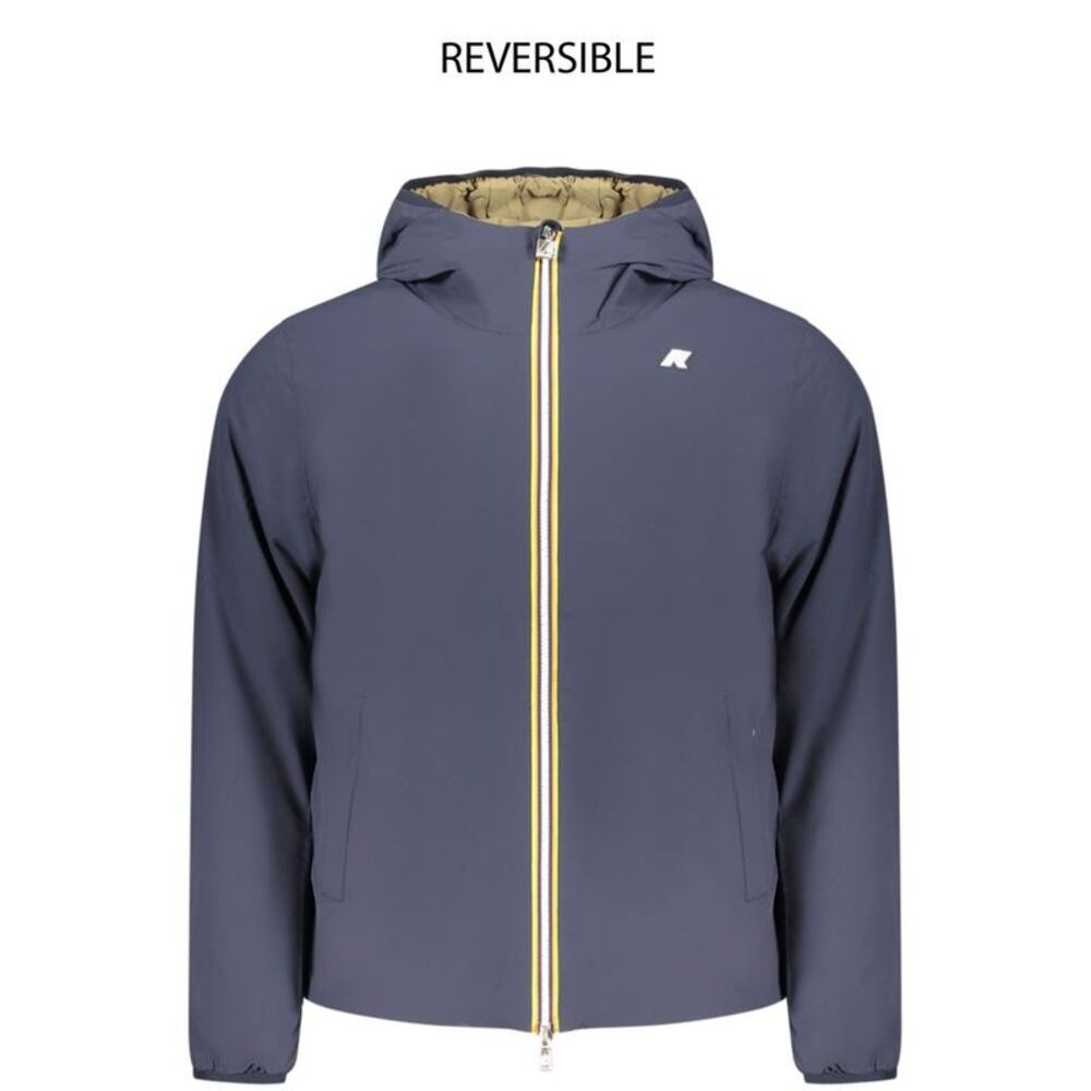 K-WAY Blue Nylon Men's Men's Jacket